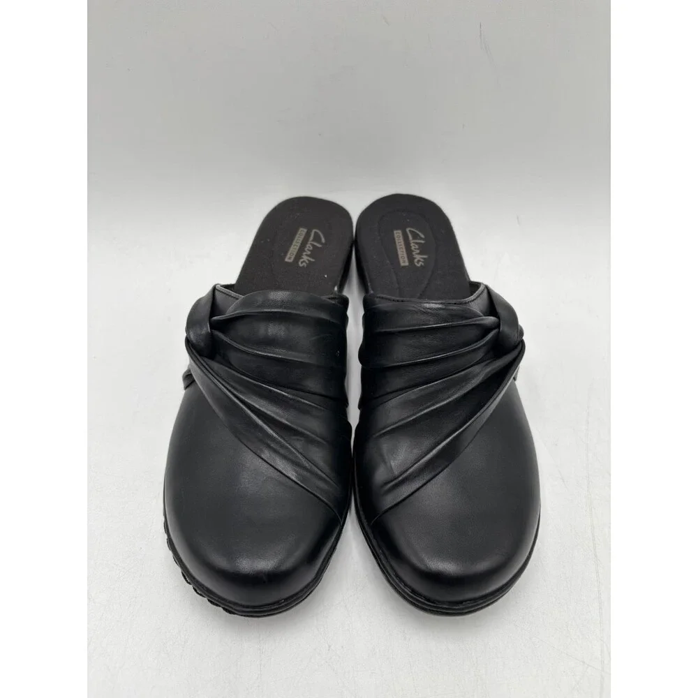 Clarks LEISA DEINA 26101784 Women's NEW Slip-On Clogs Black US Size 7 N